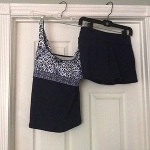 Lands end skirted tankini